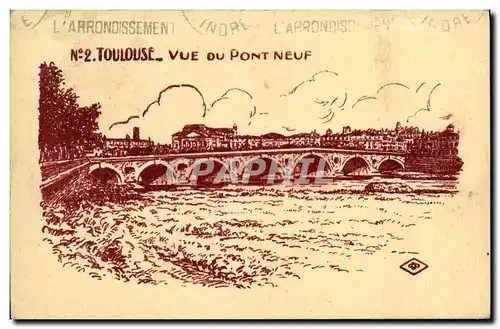 Cartes postales Toulouse vue Du Pont Neuf