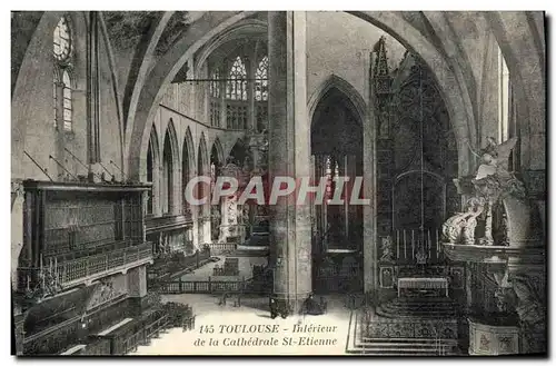 Ansichtskarte AK Toulouse Interieur de la Cathedrale St Etienne