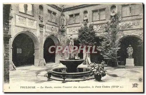 Cartes postales Toulouse Le Musee Ancien Couvent Des Augustins le Petit cloitre