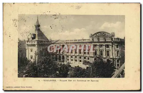 Cartes postales Toulouse Facade Est Du Capitole Et Square