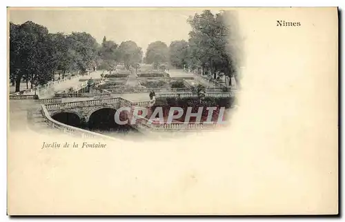 Cartes postales Nimes Jardin de la fontaine