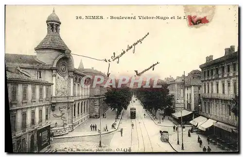 Ansichtskarte AK Nimes Boulevard Victor Hugo