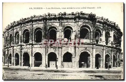 Ansichtskarte AK Nimes Les Arenes Vue exterieure