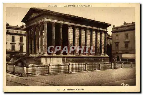 Cartes postales Nimes La Rome Francaise La maison carree