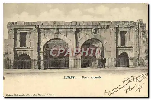 Cartes postales Nimes Porte Auguste