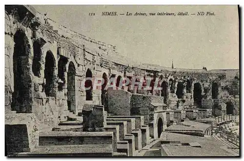 Cartes postales Nimes Les Arenes Vue Interieure