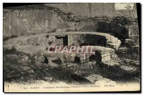 Cartes postales Nimes Castellum Dividiculum Chateau d eau romain