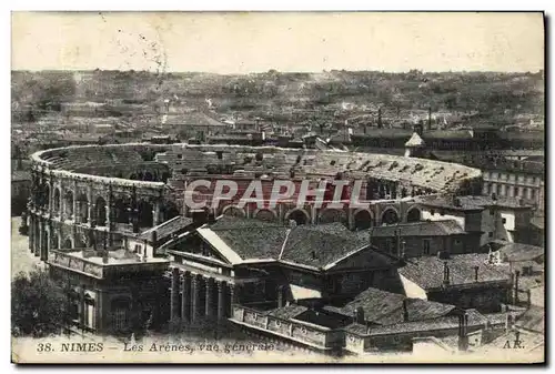 Cartes postales Nimes Les Arenes Vue Generale