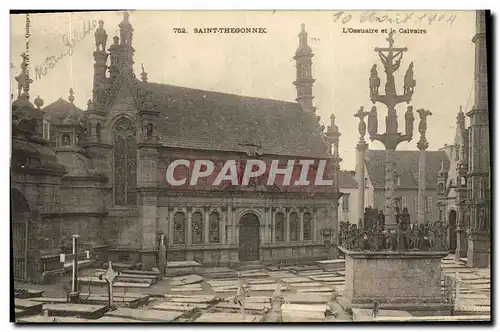 Cartes postales Saint Thegonnec L ossuaire et le calvaire