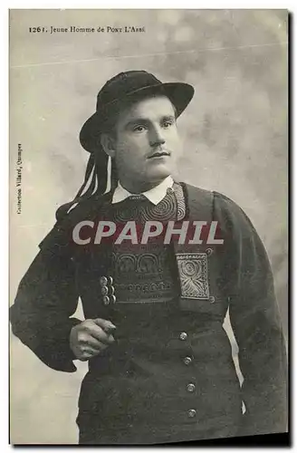 Ansichtskarte AK Jeune Homme de Pont L Abbe Folklore Costume