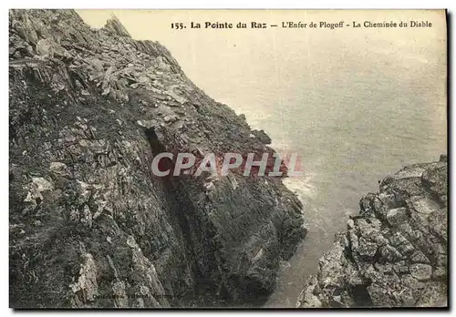 Cartes postales Le Pointe Du Raz L Enfer de Plogoff La Cheminee du Disble