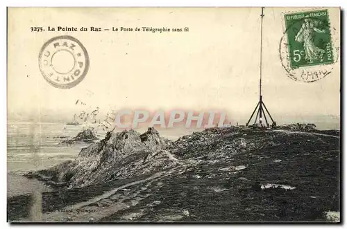 Cartes postales La Pointe Du Raz Le Poste de Telegraphie Sans fil