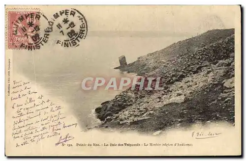 Cartes postales Pointe Du Raz La baie des Trepasses Le menghir Region d Audierne