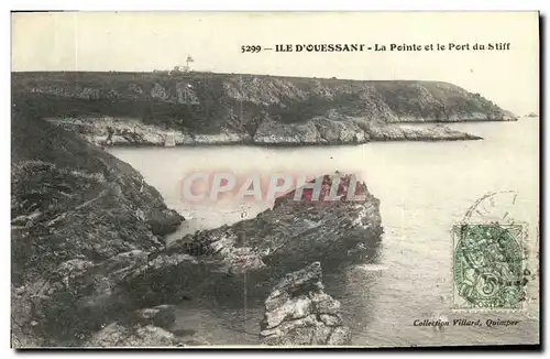 Cartes postales Ile d Ouessant La Pointe et le Port du stiff