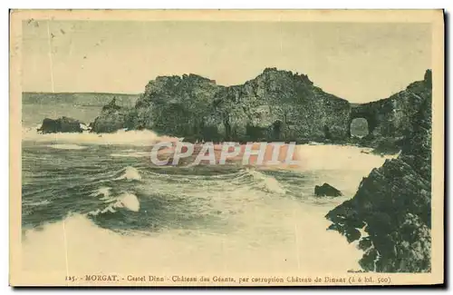 Cartes postales Morgat Castel Dinn Chateau des Geants Chateau de Dinant