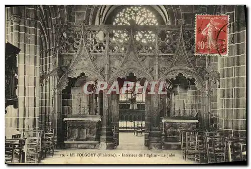 Cartes postales Le Folgoet Interieur de L Eglise Le Jube