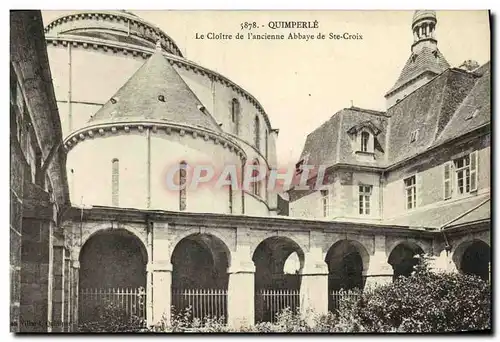 Ansichtskarte AK Quimperle Le Cloitre de L Ancienne Abbaye de Ste Croix