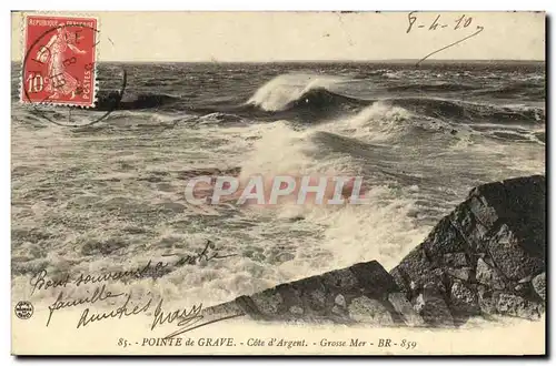 Cartes postales Pointe de Grave Cote d Argent Grosse Mer