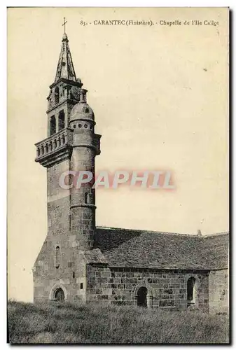 Cartes postales Carantec Chapelle de ii lle Callot