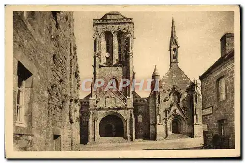 Ansichtskarte AK Locronan L Eglise et la Chapelle du Penity