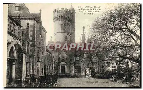 Cartes postales Concarneau Le Chateau de Keriolet La cour d honneur Le donjon