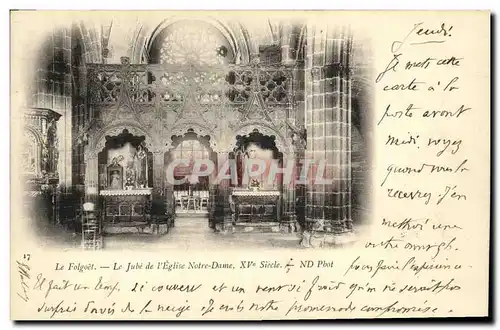 Cartes postales Le Folgoet Le Jube de L Eglise Notre Dame