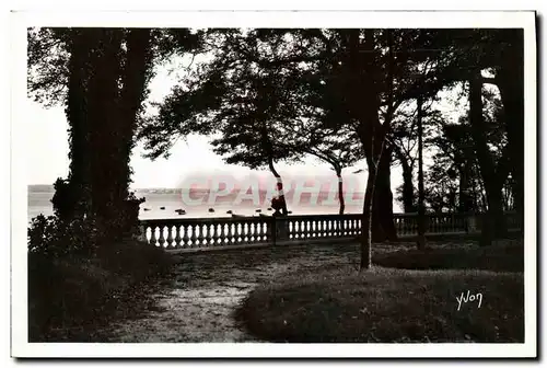 Cartes postales Beg Meil Parc et terrasse du Grand Hotel