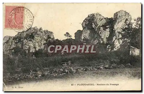 Cartes postales Plougastel Rochers du Passage