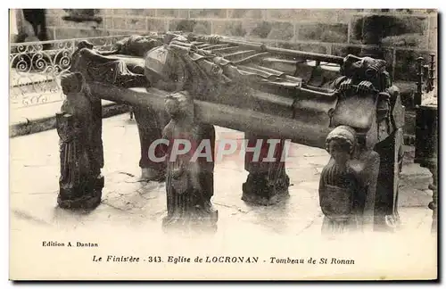 Cartes postales Le Finistere Eglise de Locronan Tombeau de St Roman