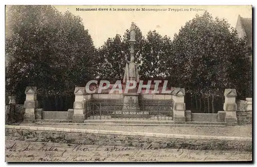 Cartes postales Monument eleve a la memoire de Monseigneur Freppel au Folgoat