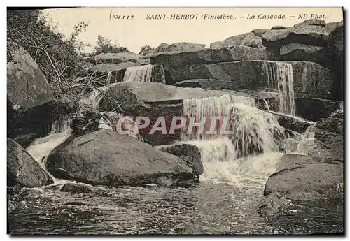 Ansichtskarte AK Saint Herbot La Cascade