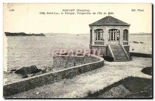 Cartes postales Roscoff Villa Saint Luc le Kiosque Perspective de l lle de Batz