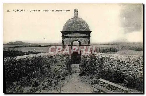 Ansichtskarte AK Roscoff Jardin et Tourelle de Marie Stuart