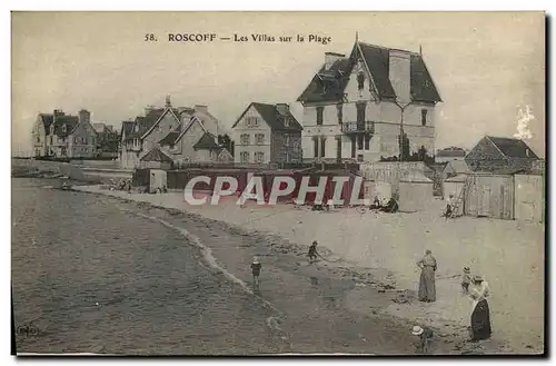 Cartes postales Roscoff Les Villas sur la Plage