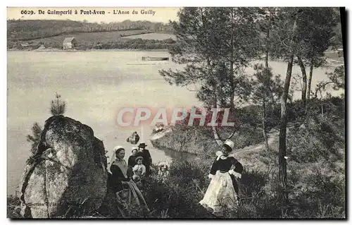 Ansichtskarte AK De Quimperle a Pont Aven L Anse du Guilly Folklore