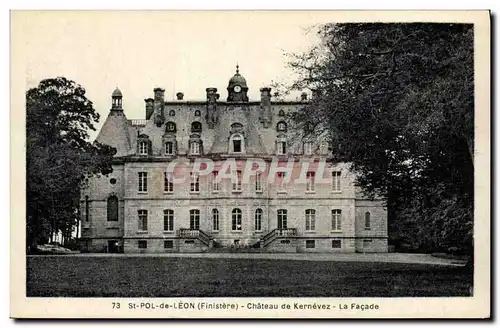 Cartes postales St Pol de Leon Chateau de Kernevez La Facade