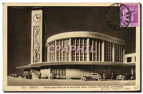 Ansichtskarte AK Brest Photo maquette de la Nouvelle Gare