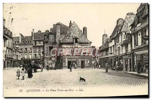 Cartes postales Quimper La Place Terre au Duc