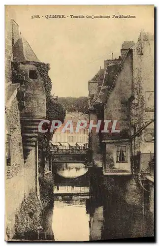 Ansichtskarte AK Quimper Tourelle des anciennes Fortifications