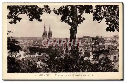 Ansichtskarte AK Quimper Vue prise du Mont Frugy