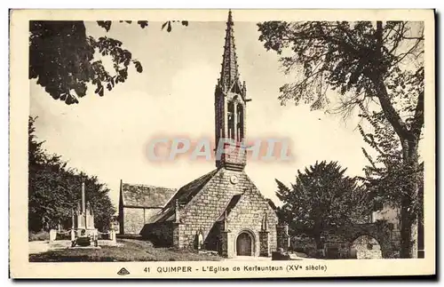 Ansichtskarte AK Quimper L Eglise de Kerfeunteun