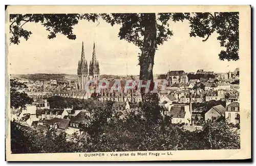 Ansichtskarte AK Quimper Vue prise Mont Frugy