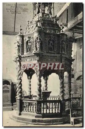 Ansichtskarte AK Guimiliau Interieur de l Eglise