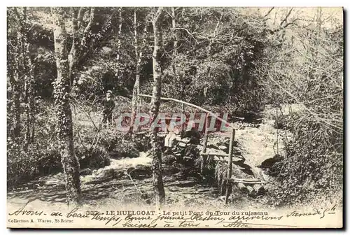 Ansichtskarte AK Le Huelgoat Le Petit Pont du Tour du ruisseau Enfants