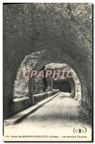 Cartes postales Route des Grands Goulets Les derniers Tunnels