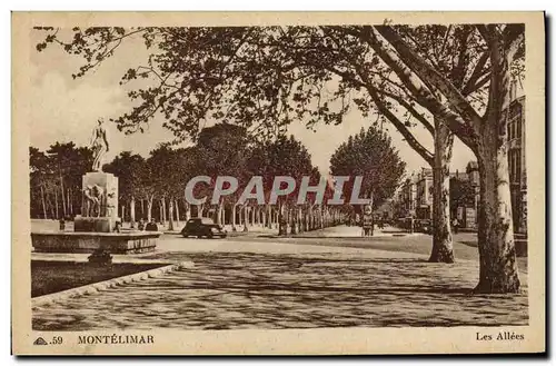 Cartes postales Montelimar Les Allees