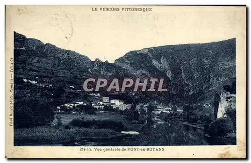 Cartes postales Vue generale de Pont en Royans