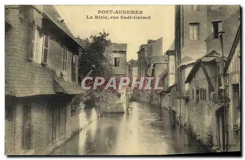 Cartes postales Pont Audemer La Risle rue Sadi Carnot