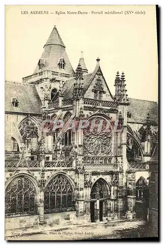 Cartes postales Les Andelys Eglise notre Dame Portail meridonal