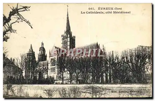 Ansichtskarte AK Evreux La Cathedrale cote Meridional
